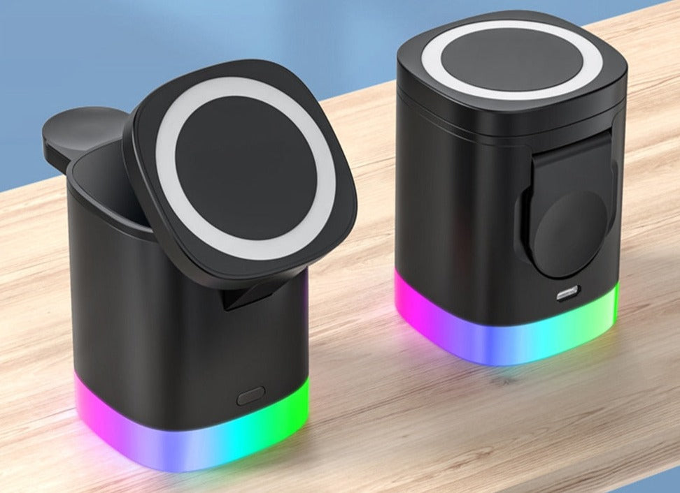 3-In-1 Kabelloses Led-Ladegerät