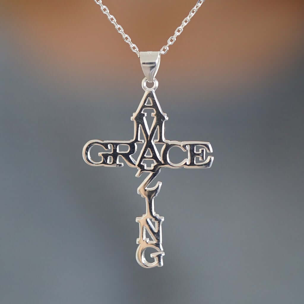 Amazing Grace Kreuz Halskette