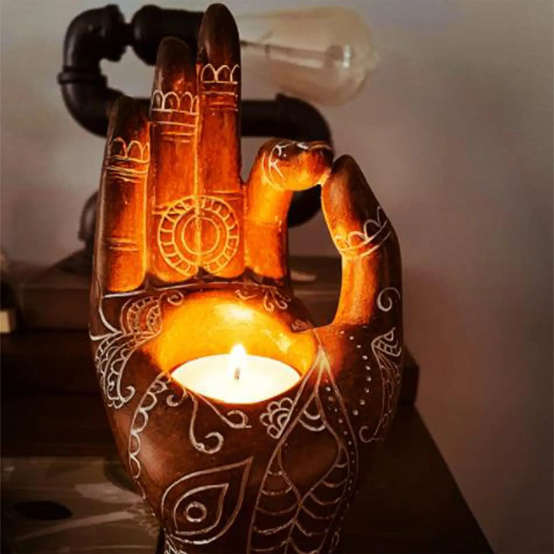 Buddha Hand Kerzenhalter