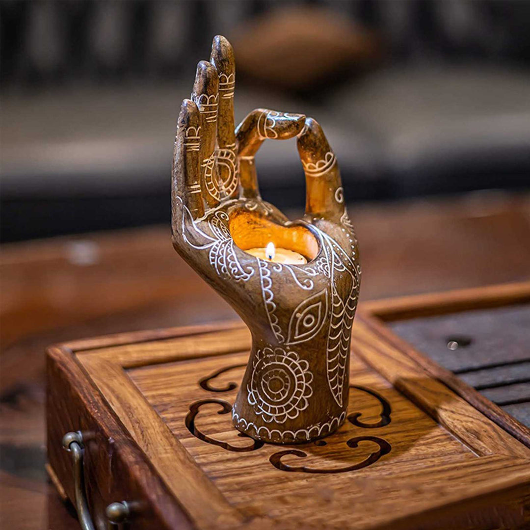Buddha Hand Kerzenhalter