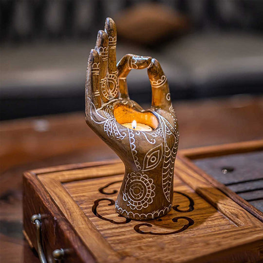 Buddha Hand Kerzenhalter