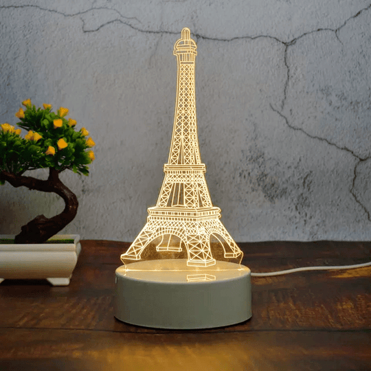 Eiffelturm 3D Illusion Lampe