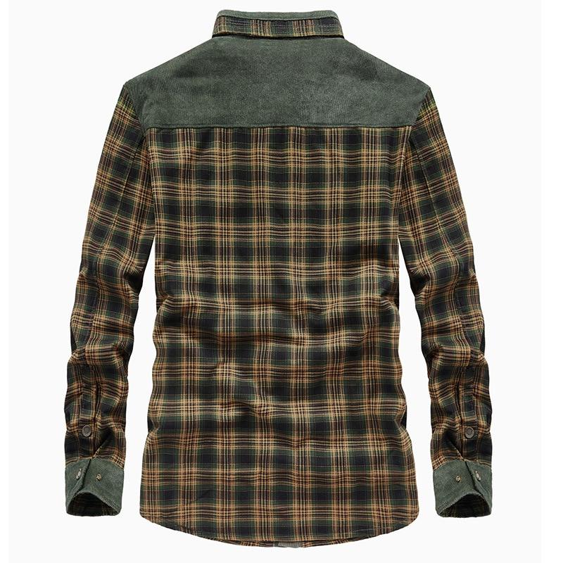 Flanell-Karierte Winterjacke