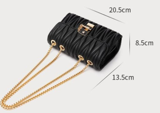 Geometrische Ledertasche Für Frauen