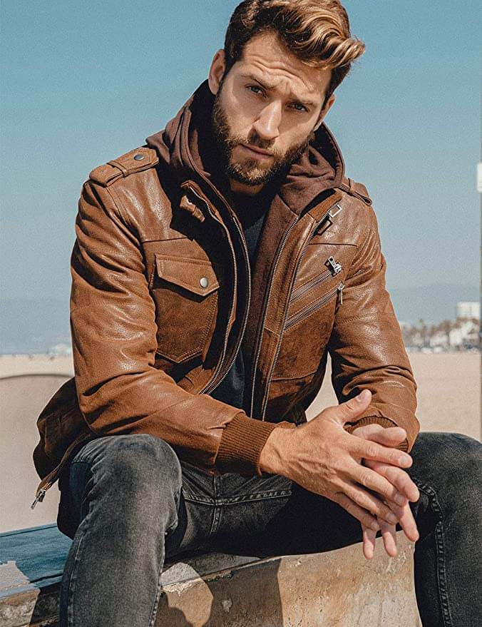 Herren Lederjacke