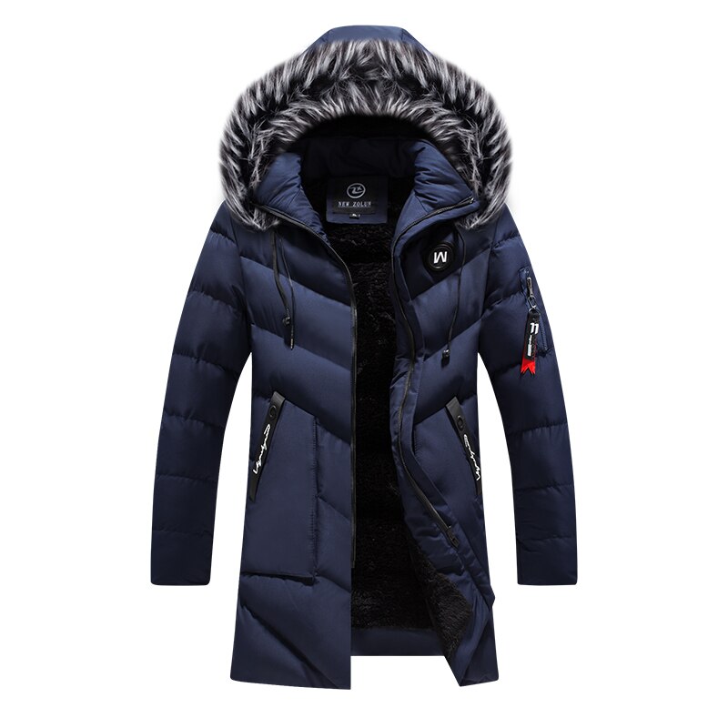 Herren Pelz Wintermantel Mit Kapuze