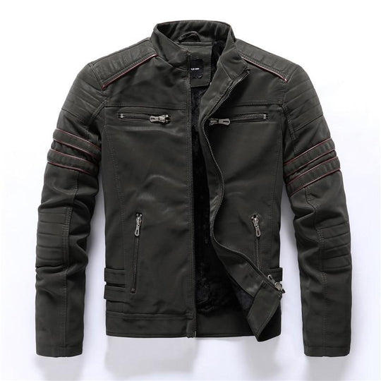 Hochwertige Motorradjacke Mit Stehkragen
