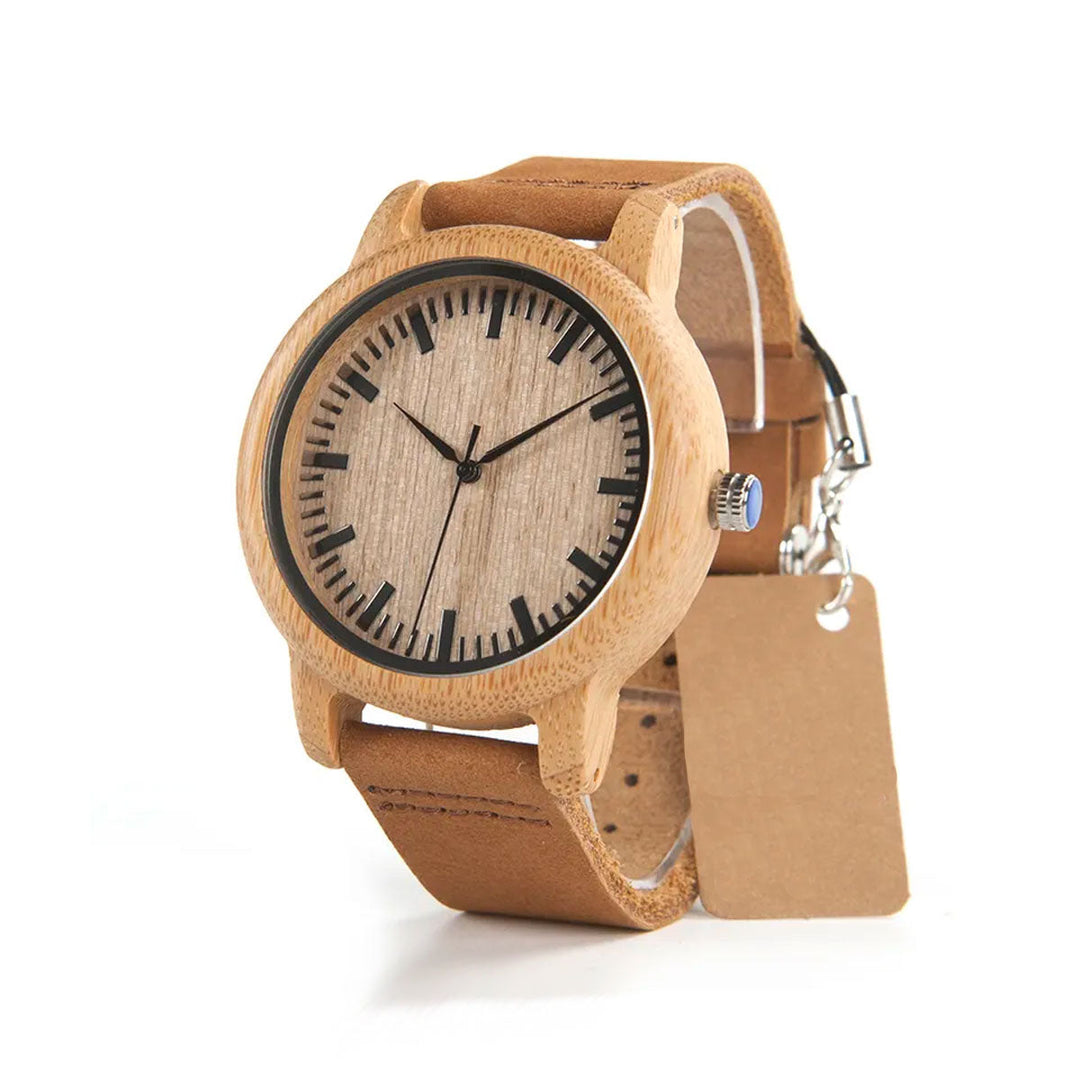 Hölzerne Uhr