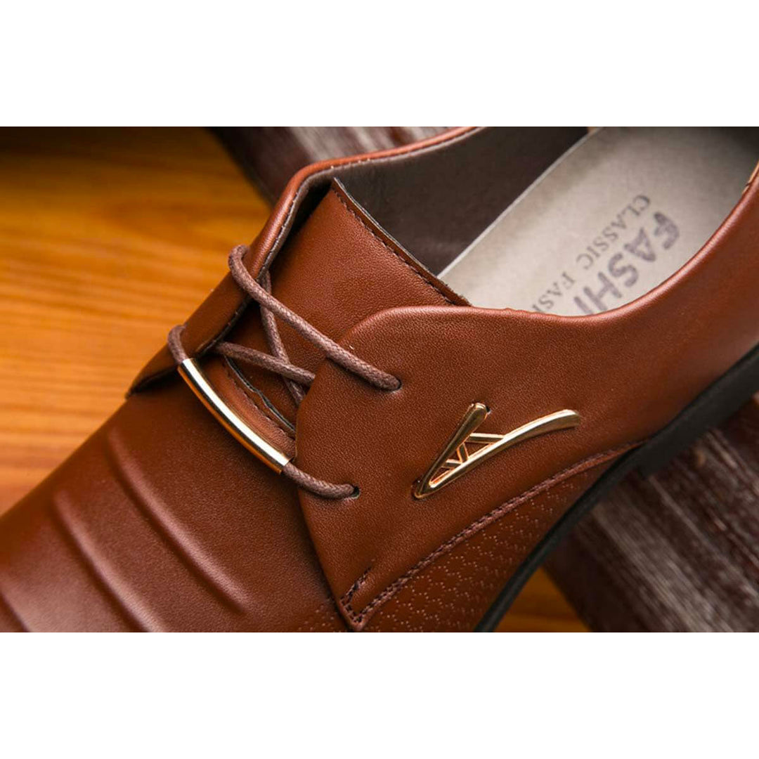 Klassische Leder Herrenschuhe