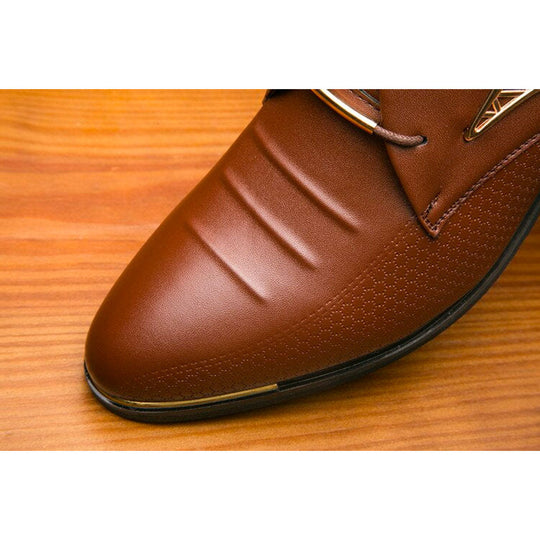 Klassische Leder Herrenschuhe