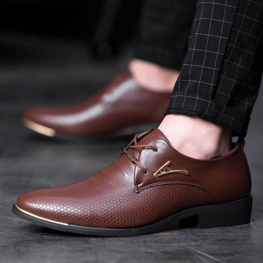 Klassische Leder Herrenschuhe