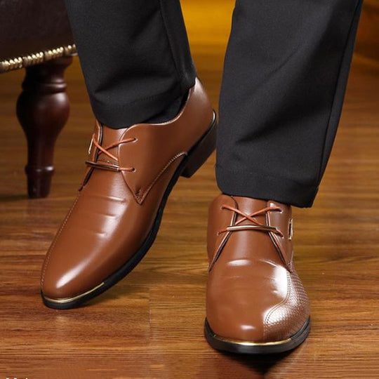 Klassische Leder Herrenschuhe