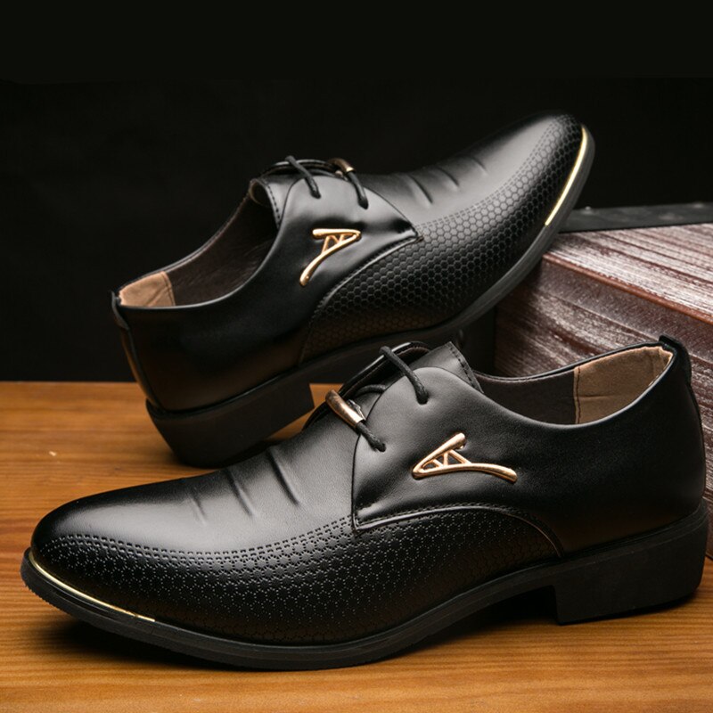 Klassische Leder Herrenschuhe