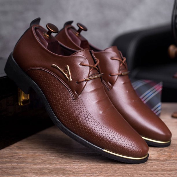 Klassische Leder Herrenschuhe