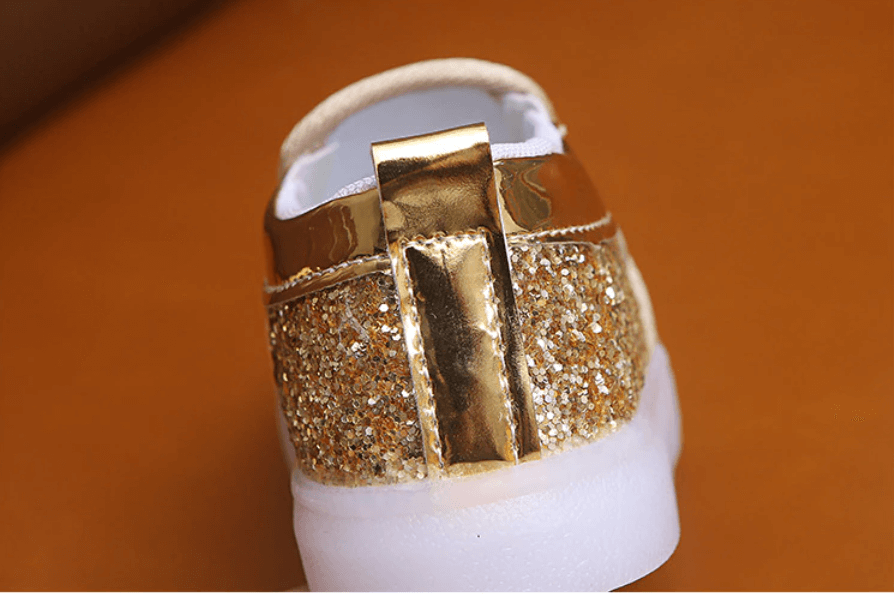 Led Glittery Kinder Turnschuhe