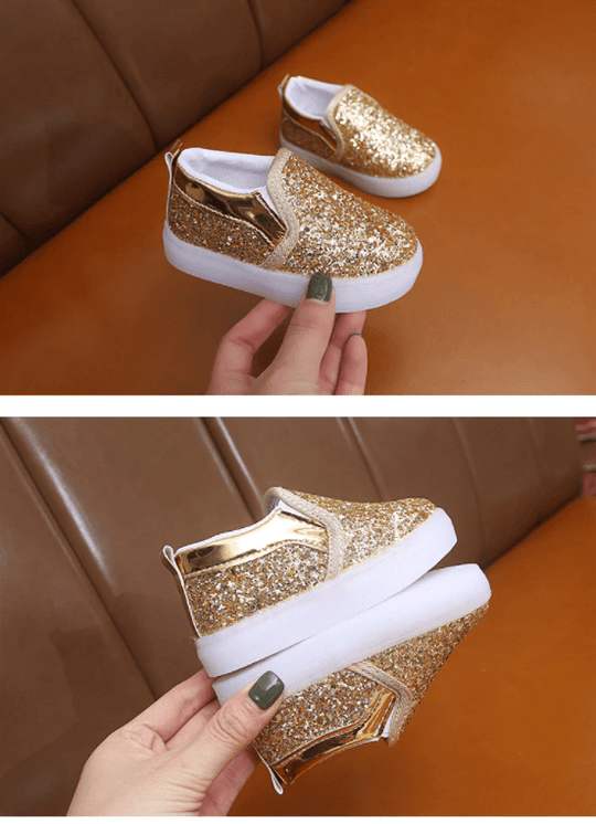 Led Glittery Kinder Turnschuhe