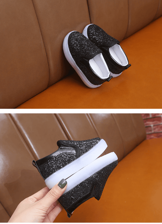 Led Glittery Kinder Turnschuhe