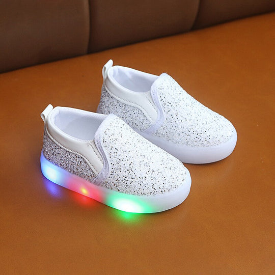Led Glittery Kinder Turnschuhe