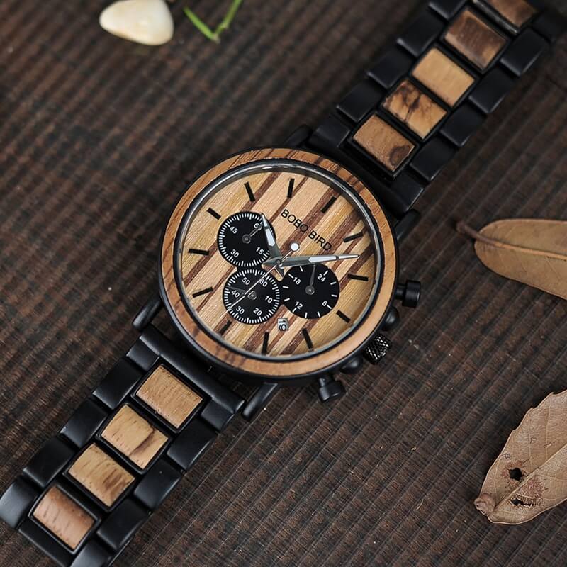 Luxuriöse Herrenuhr Aus Holz