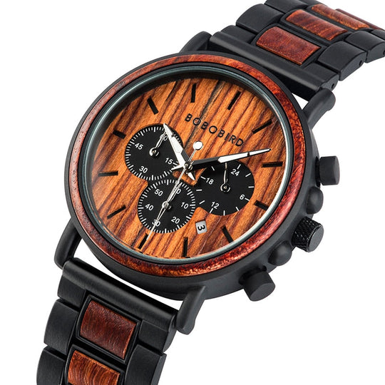 Luxuriöse Herrenuhr Aus Holz