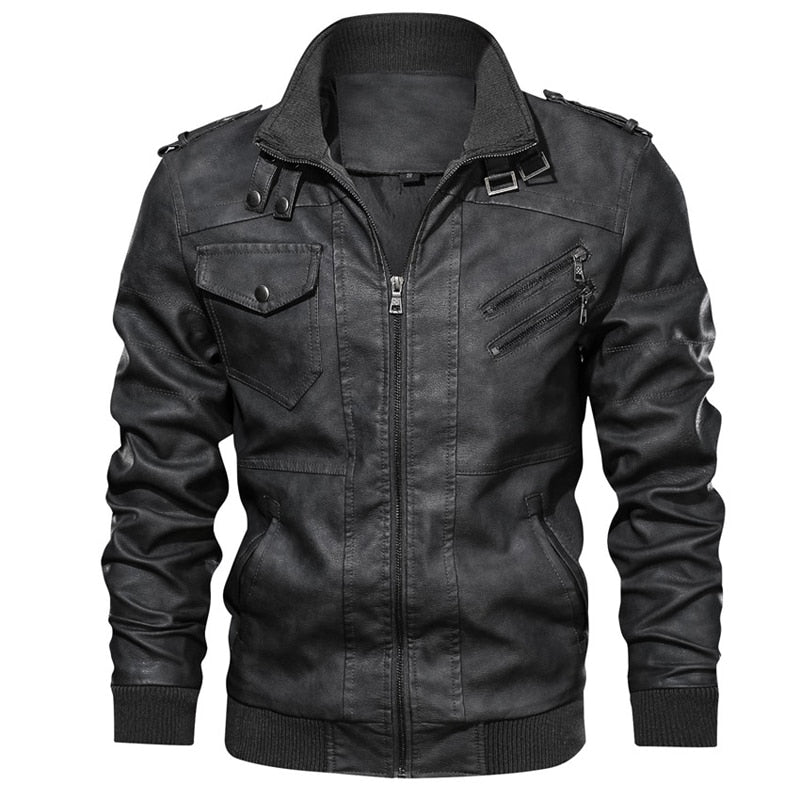 Motorrad-Lederjacke Für Männer
