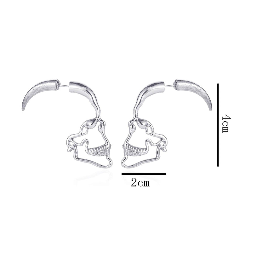 Ohrstecker Mit Hohlschädel