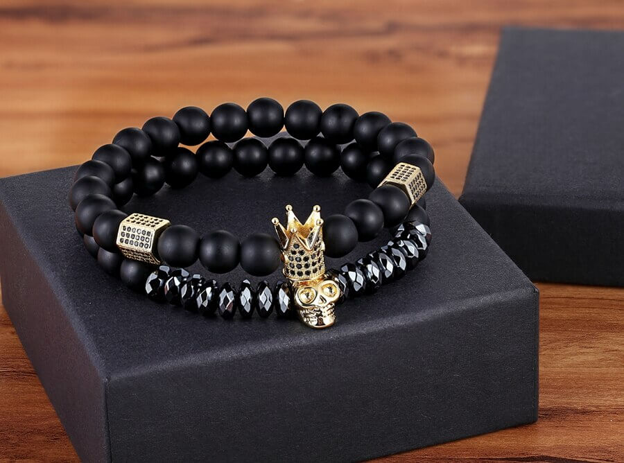 Onyx Stein Armband