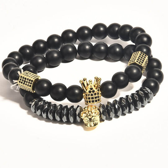 Onyx Stein Armband