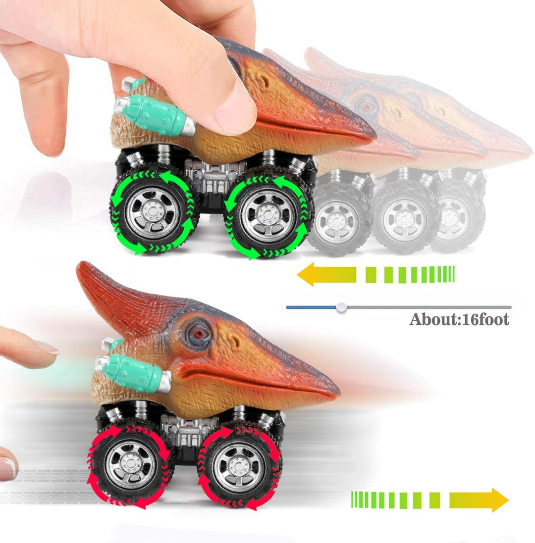 Pull Back Dinosaur Mini Auto (6 Stück)