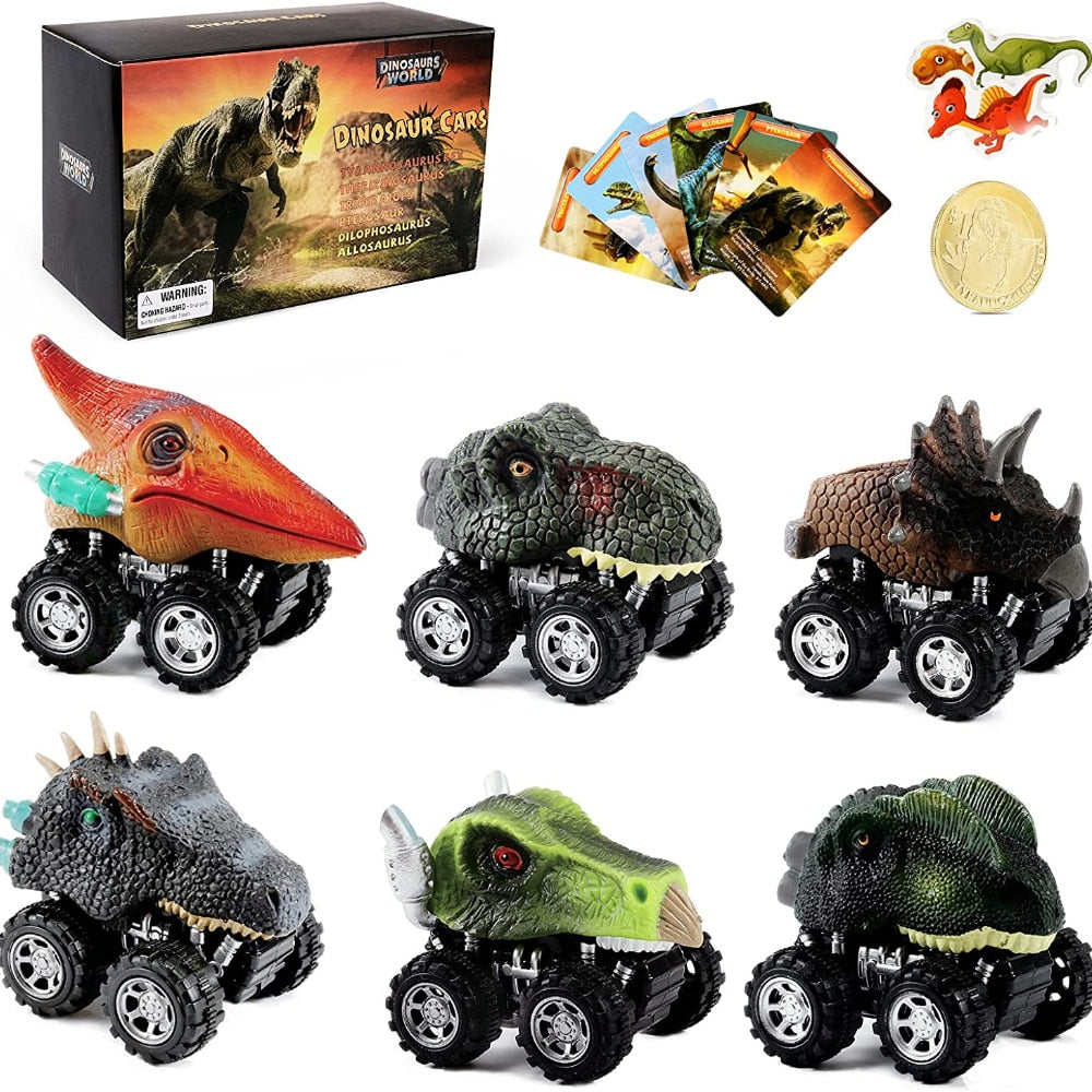 Pull Back Dinosaur Mini Auto (6 Stück)