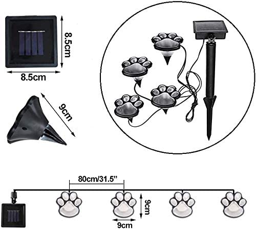 Solarbetriebene Lichter Für Pfotenabdrücke