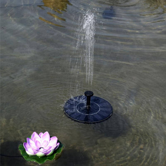 Solarbetriebener Schwimmerbrunnen
