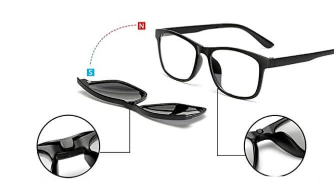 Sonnenbrille Mit Mehreren Clips