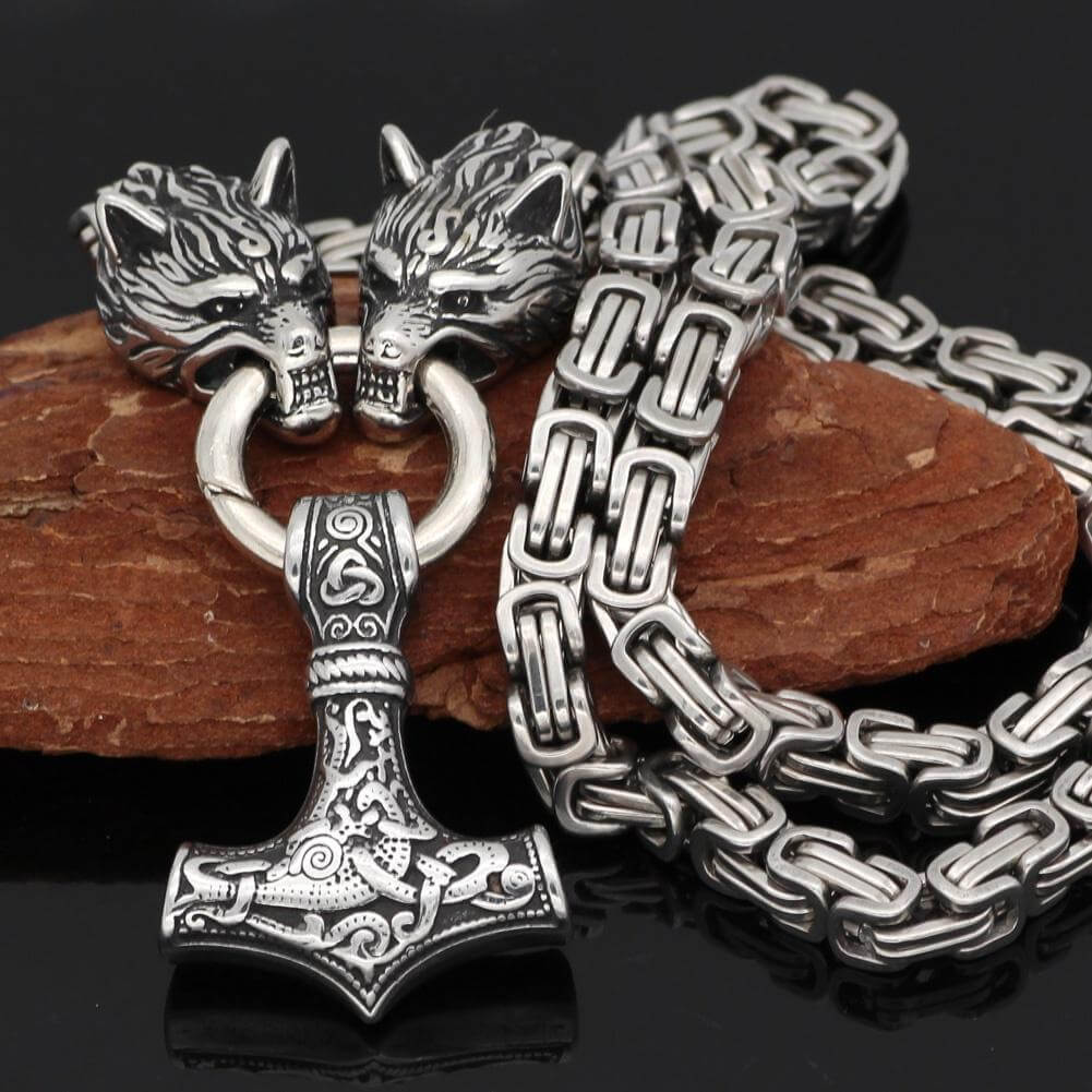 Thor Hammer Anhänger Halskette