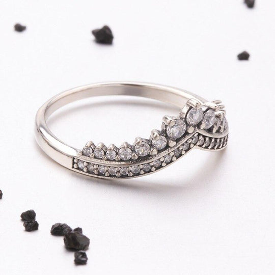 V Form Sterling Silber Ring
