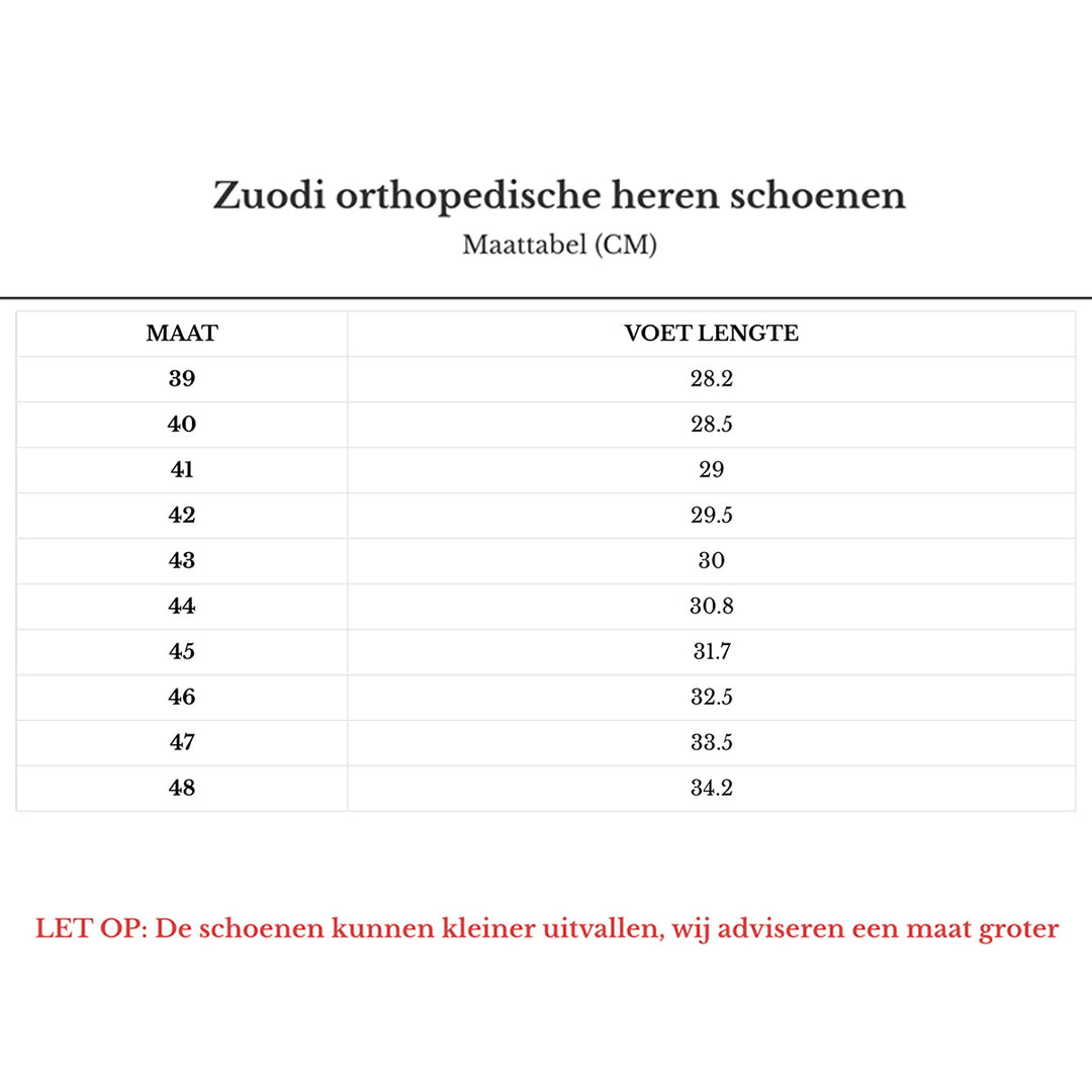 Orthopedische herenschoenen Zuodi