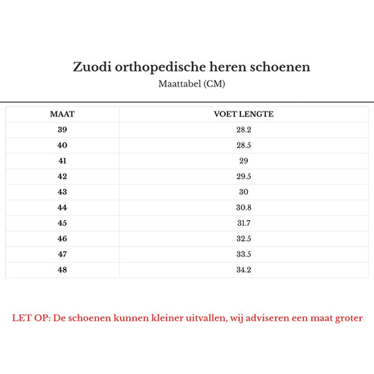 Orthopedische herenschoenen Zuodi