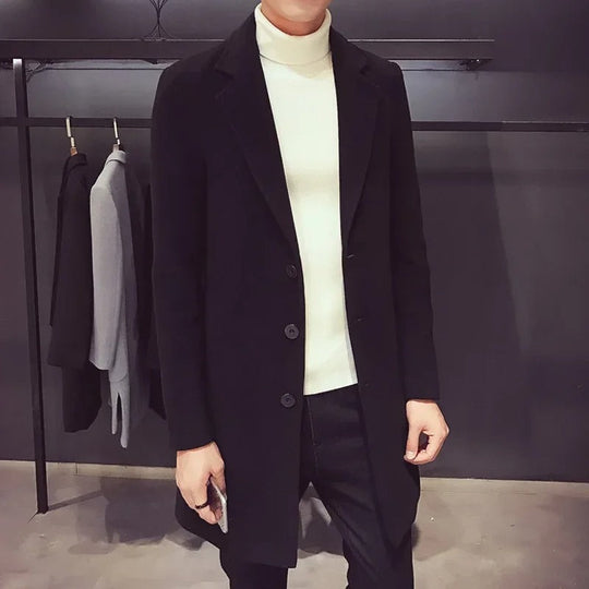 Slim fit zakelijke herenjas