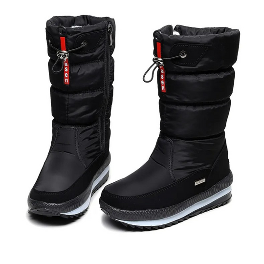 Dikke pluchen winterlaarzen voor dames